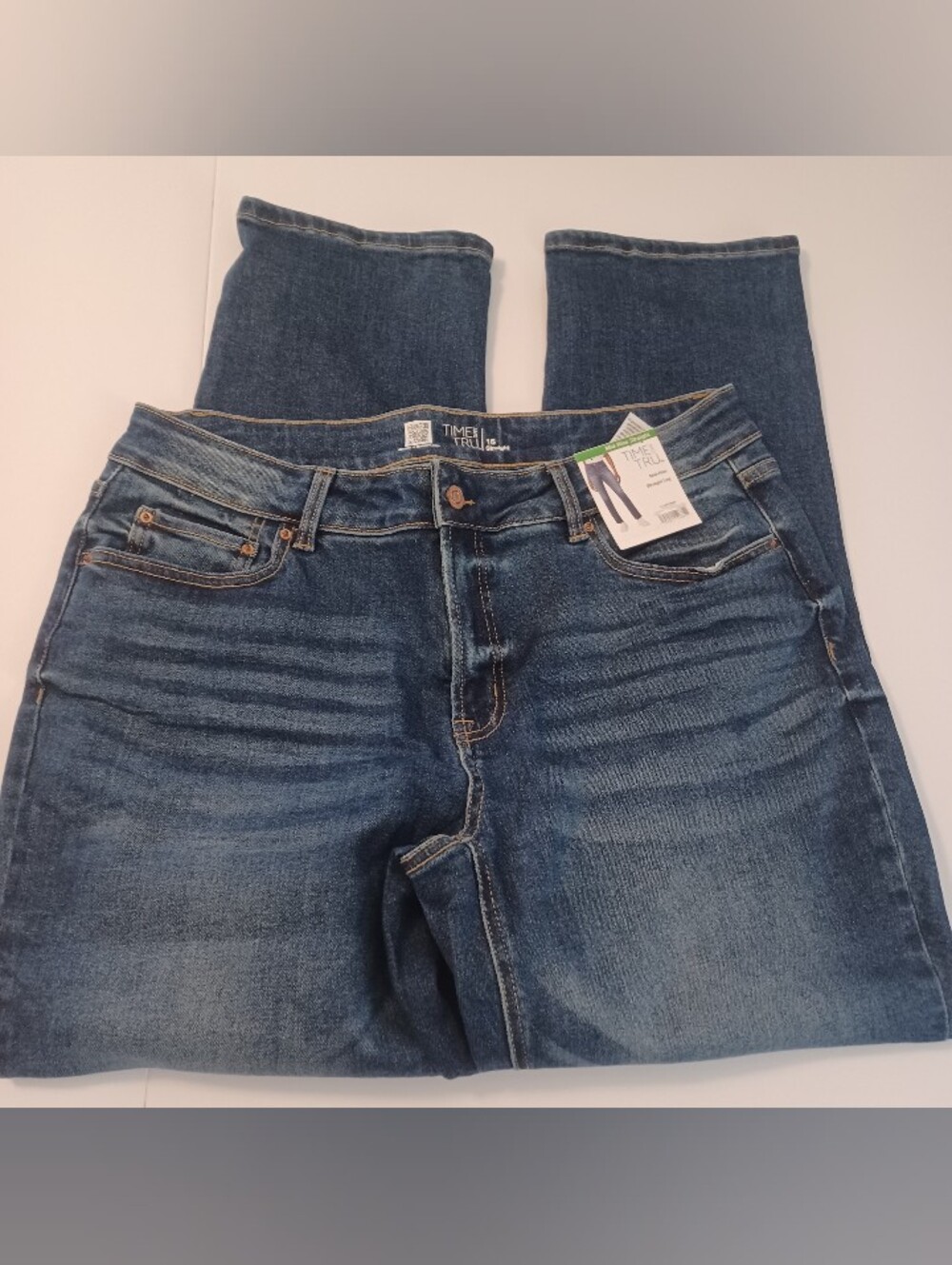 Time And Tru Mid Rise Straight Jeans Sz 16